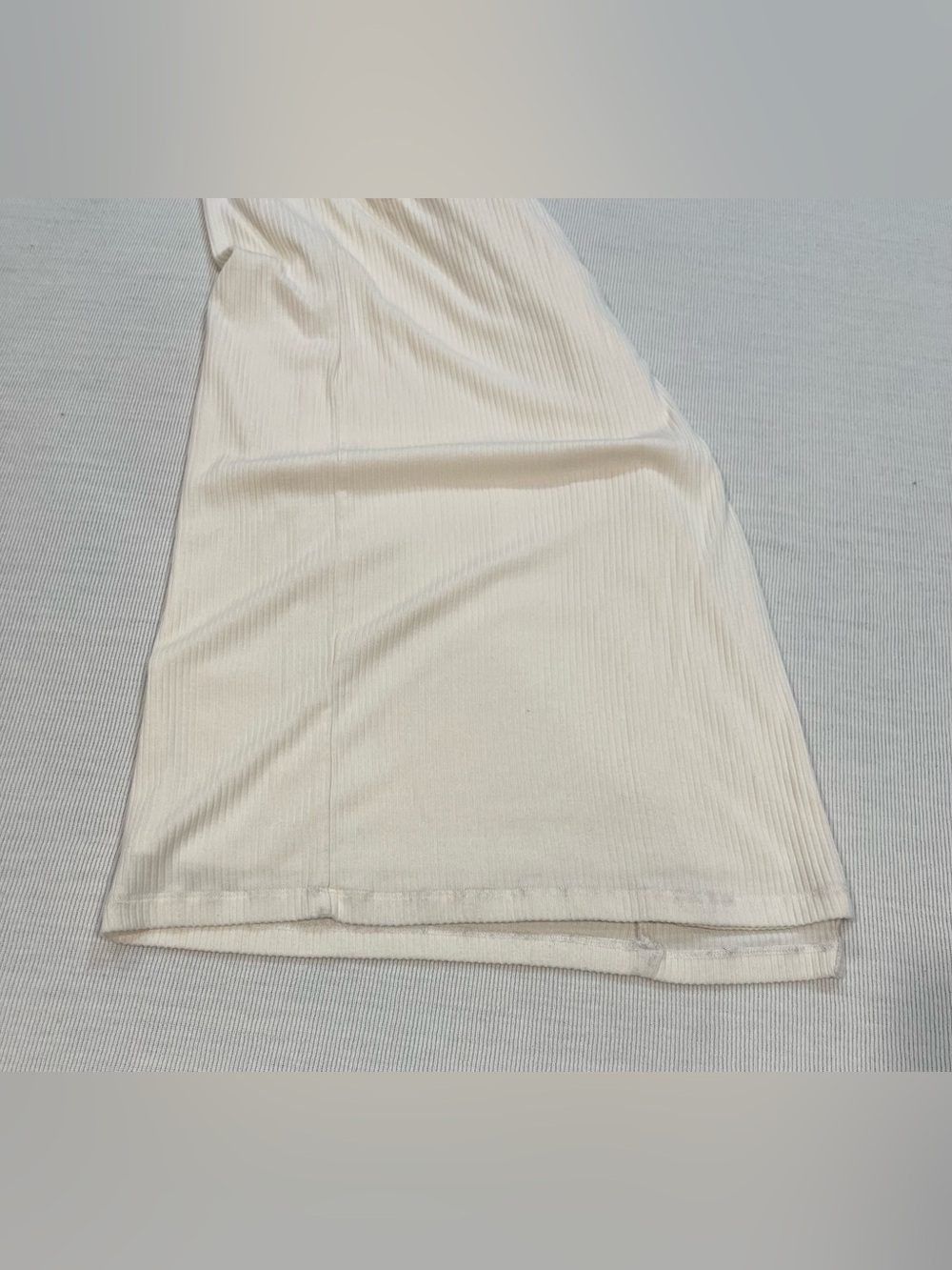 Stillwater The Label Get Together Ruched Ribbed Cowl Maxi Dress Cream Size Mediu